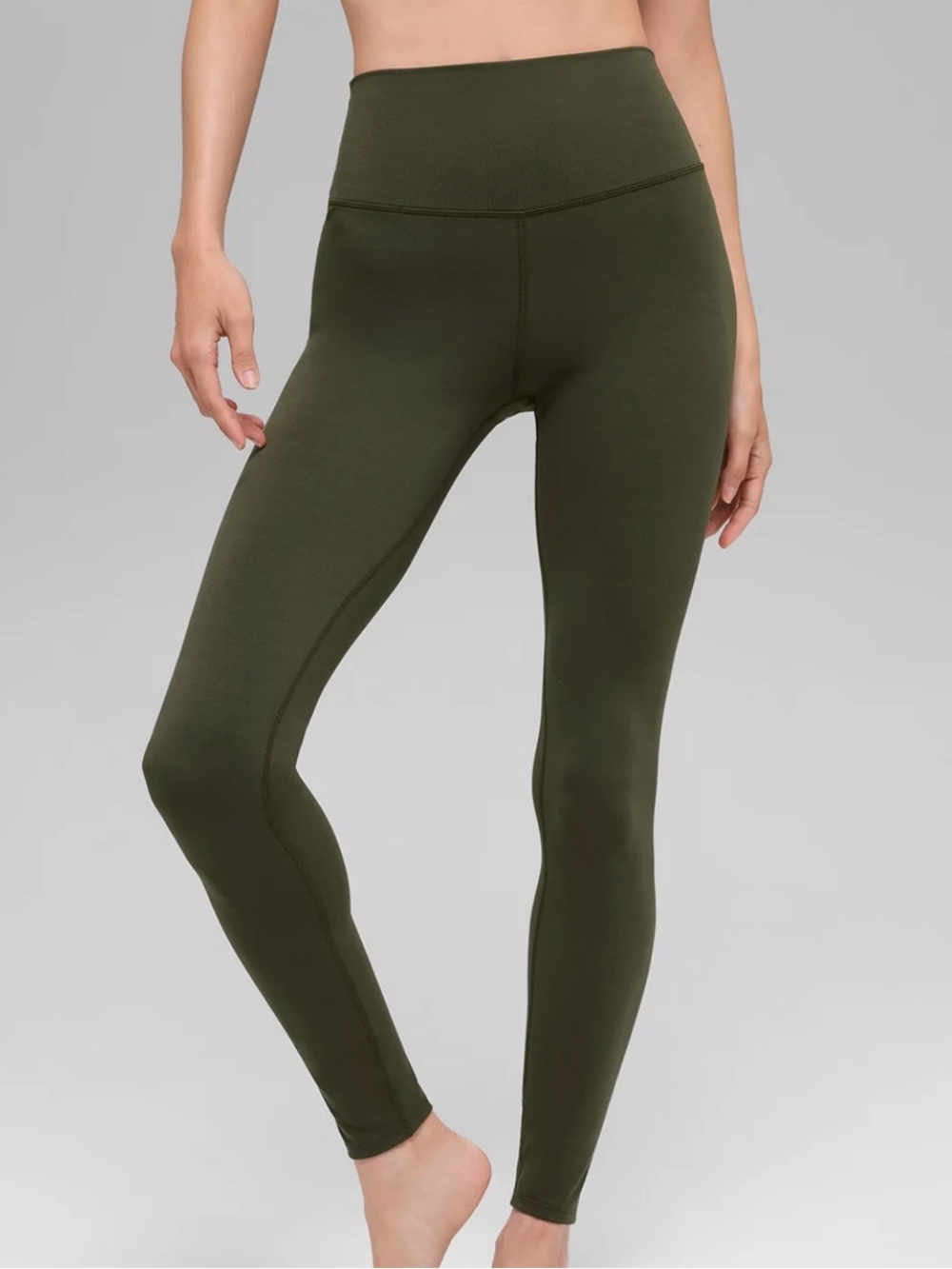 ALO Yoga Dark Olive High-Rise Performance Leggings